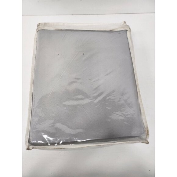 Exclusive Fabrics Solid Blackout Doublewide Curtain Gray 100" X 120" NEW - Picture 5 of 7